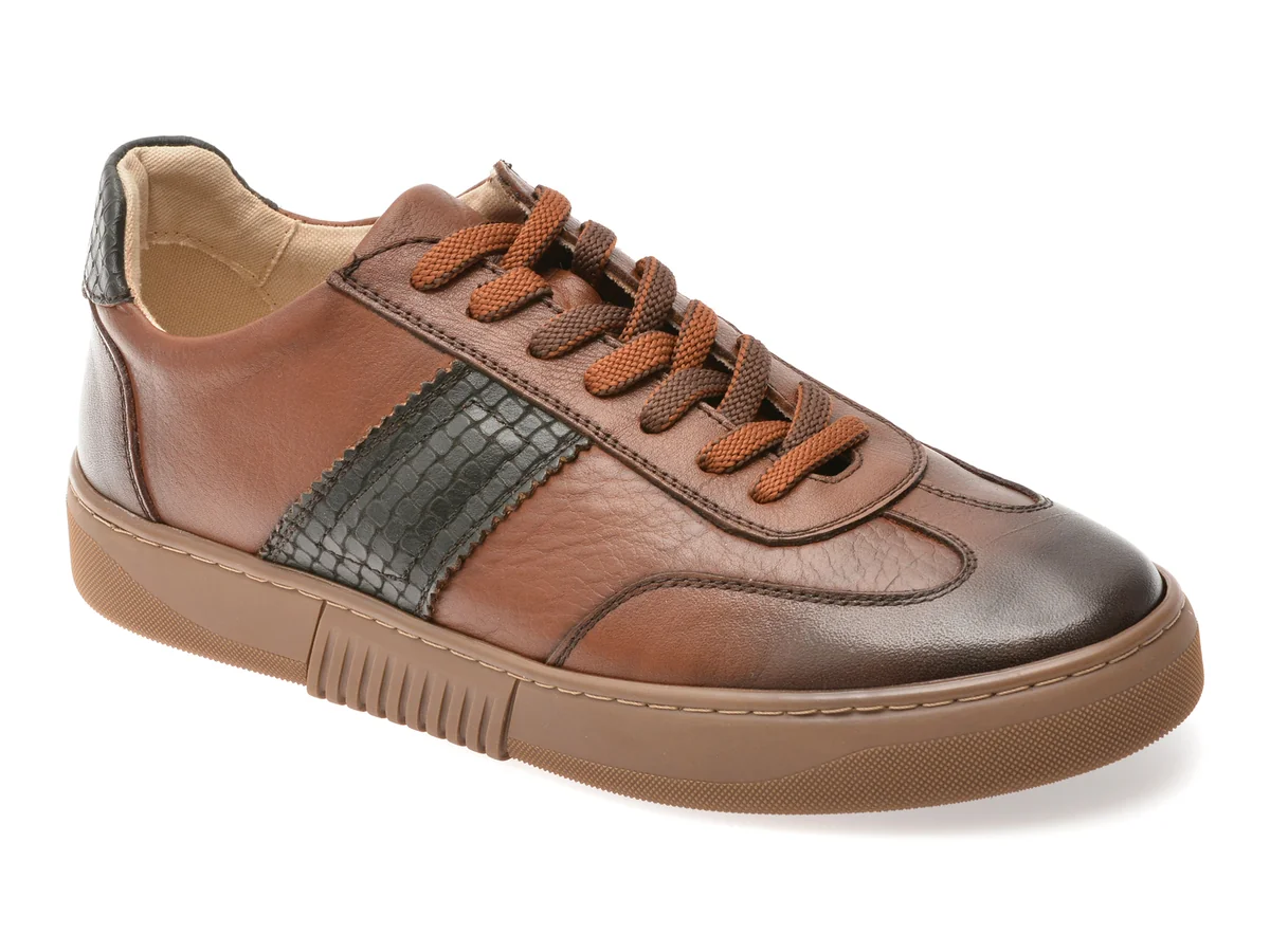 Pantofi Sport Bite The Bullet Maro, 8625, Din Piele Naturală