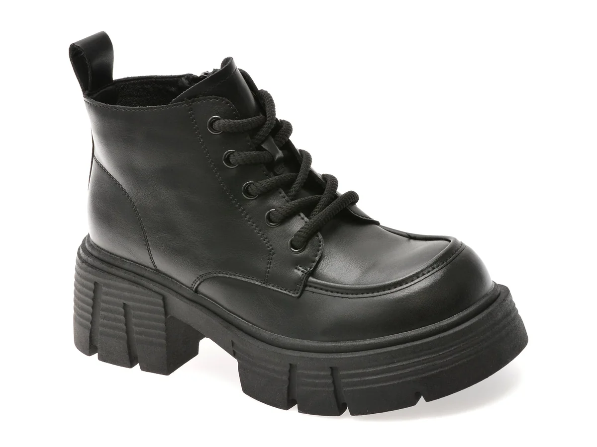 Ghete Flavia Passini Negre, 99019, Din Piele Naturala