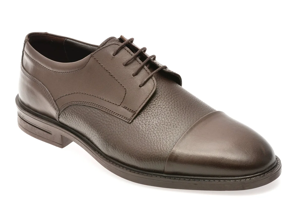 Pantofi Eleganti Bite The Bullet Maro, FH2200, Din Piele Naturala