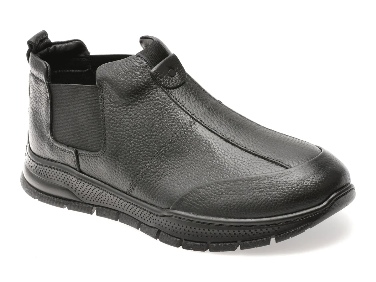 Ghete Gryxx Negre, HS084, Din Piele Naturală