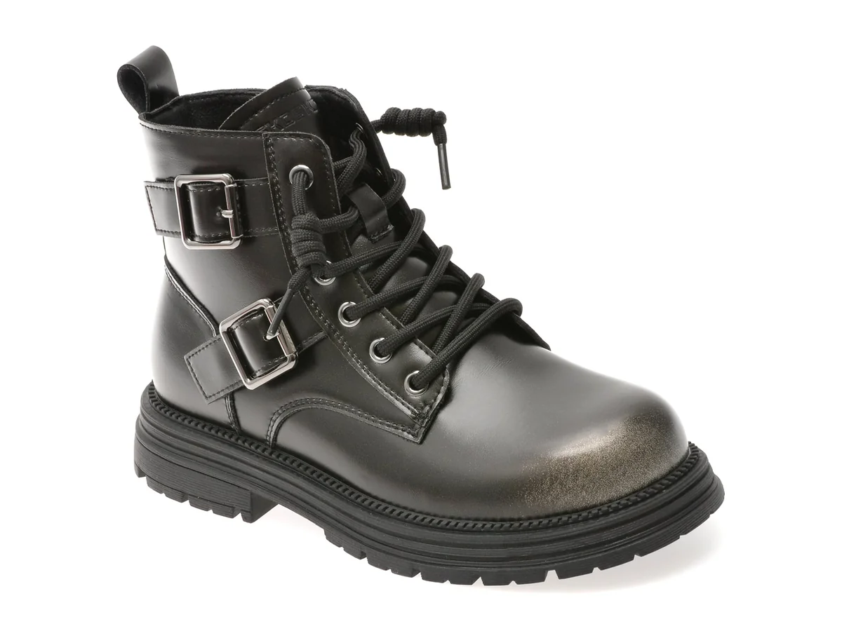 Ghete Selection Kids Negre, 532205, Din Piele Naturala