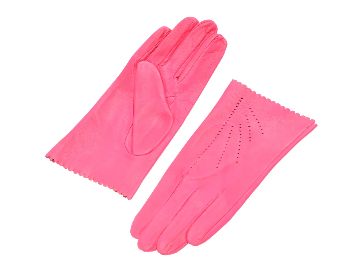 Manusi Epica Fucsia, D31, Din Piele Naturala