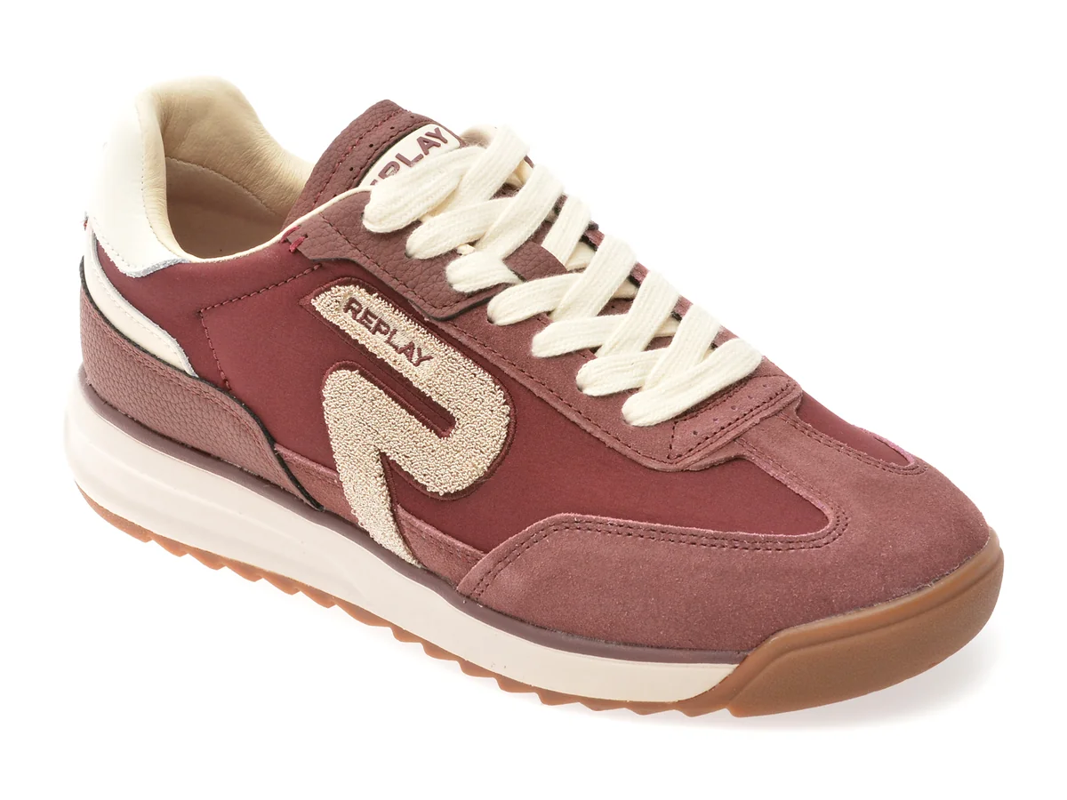 Pantofi Sport Replay Visinii, WSIC01T, Din Material Textil Și Piele Naturala