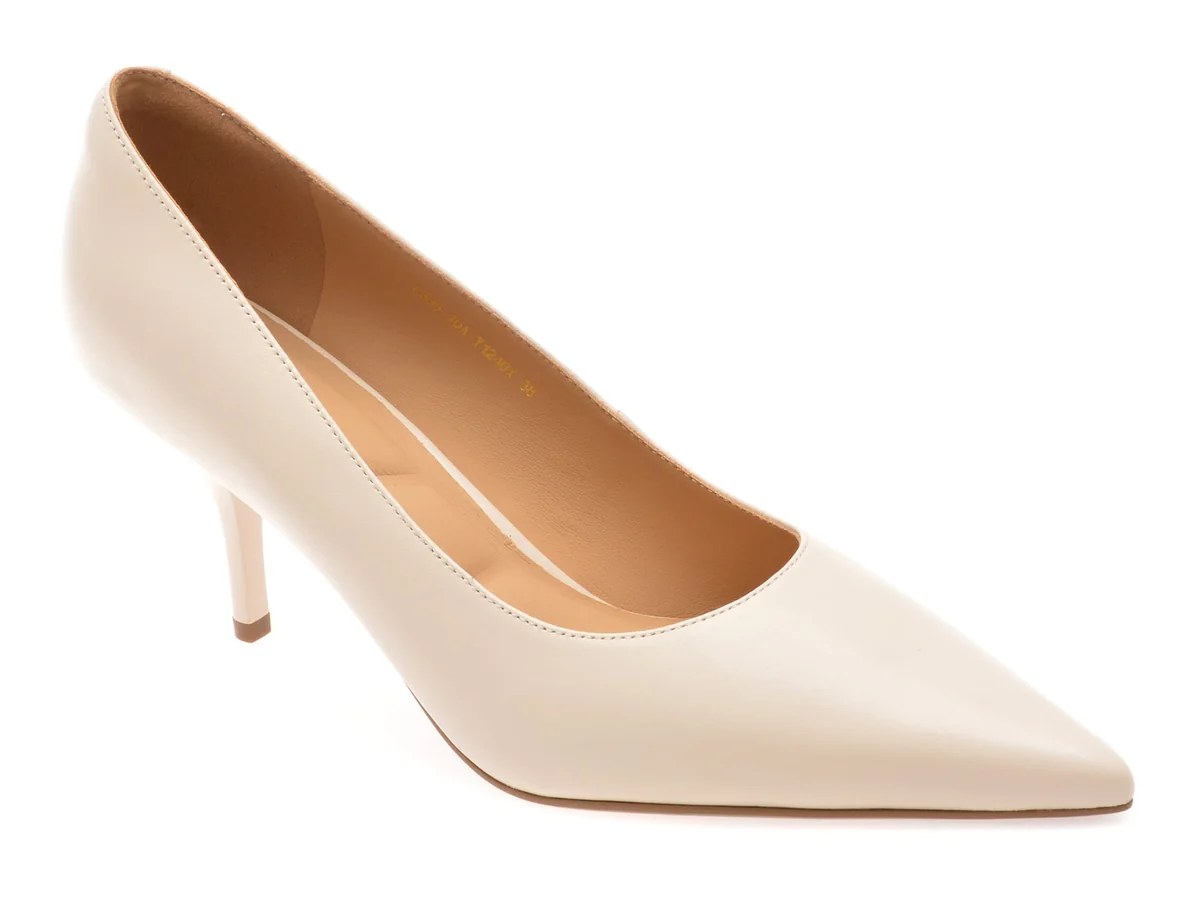 Pantofi Eleganti Epica Nude E39970 Din Piele Naturala