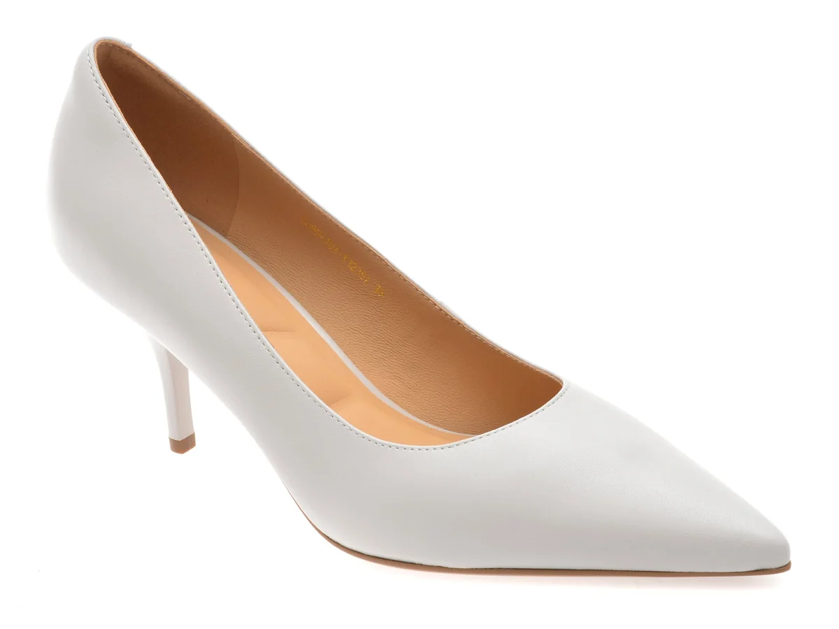 Pantofi Eleganti Epica Gri, E39970, Din Piele Naturala