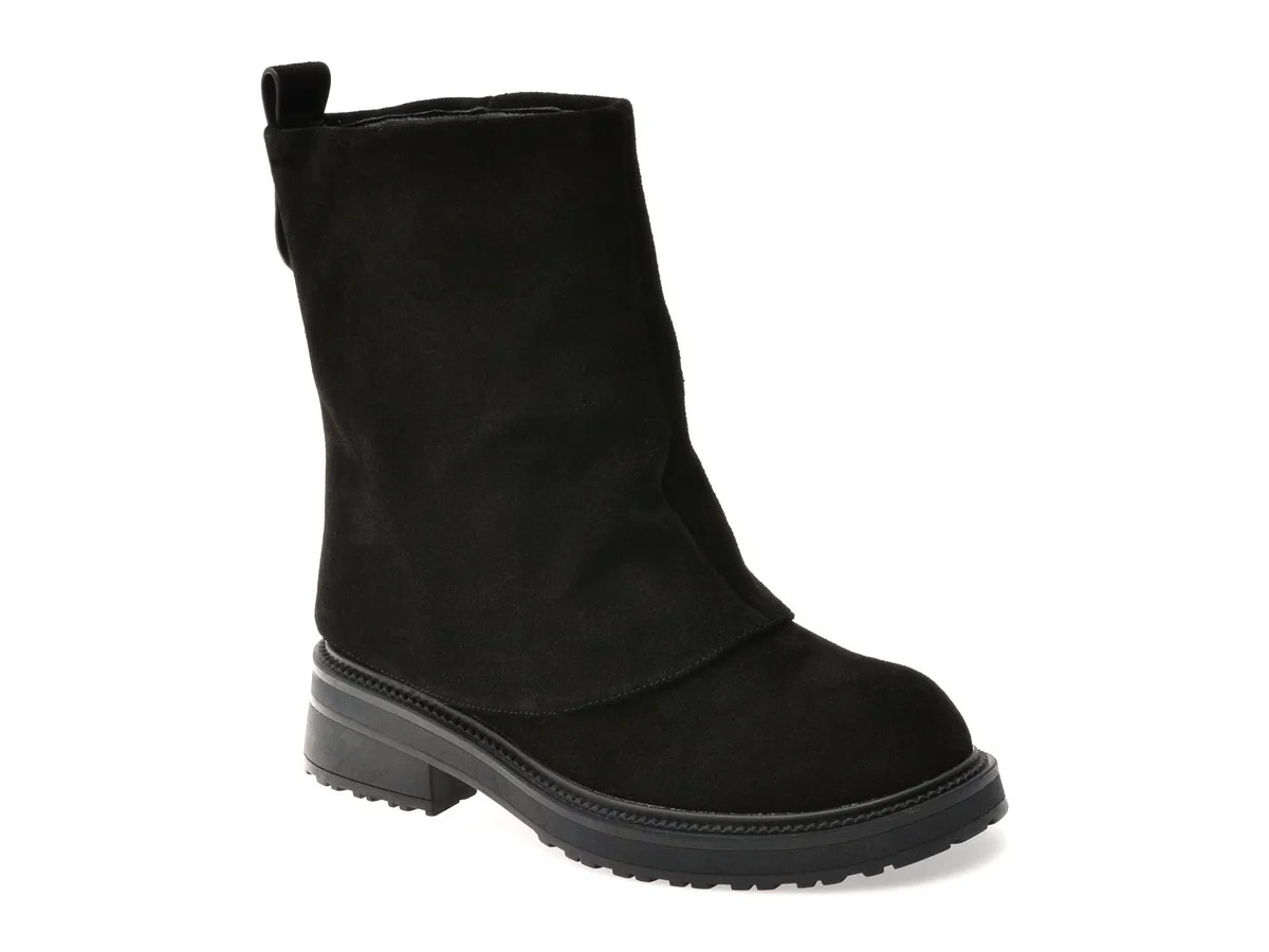 Ghete Gryxx Negre, D729, Din Piele Intoarsa