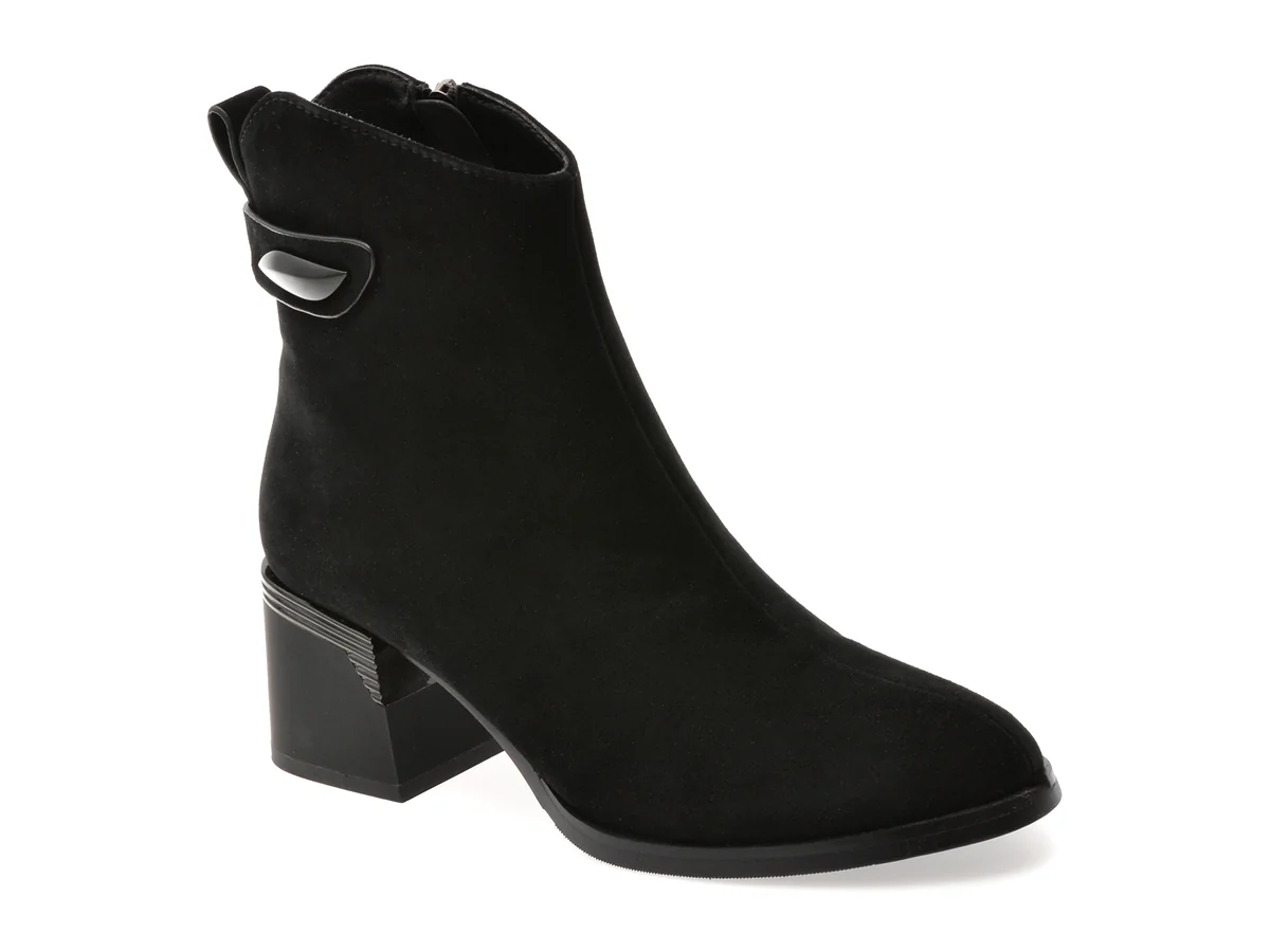 Botine Aldo Negre, 170020, Din Piele Întoarsă