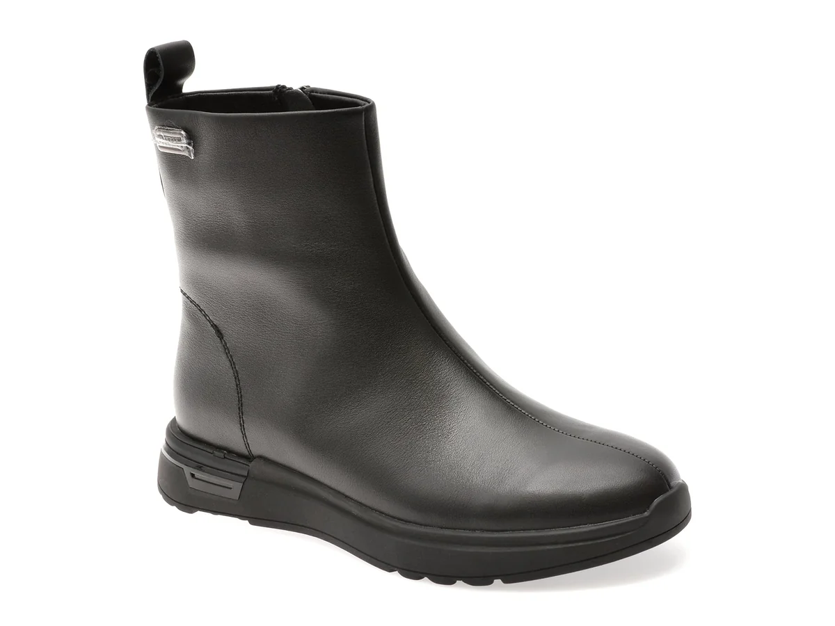 Ghete Epica Negre 727T88 Din Piele Naturala