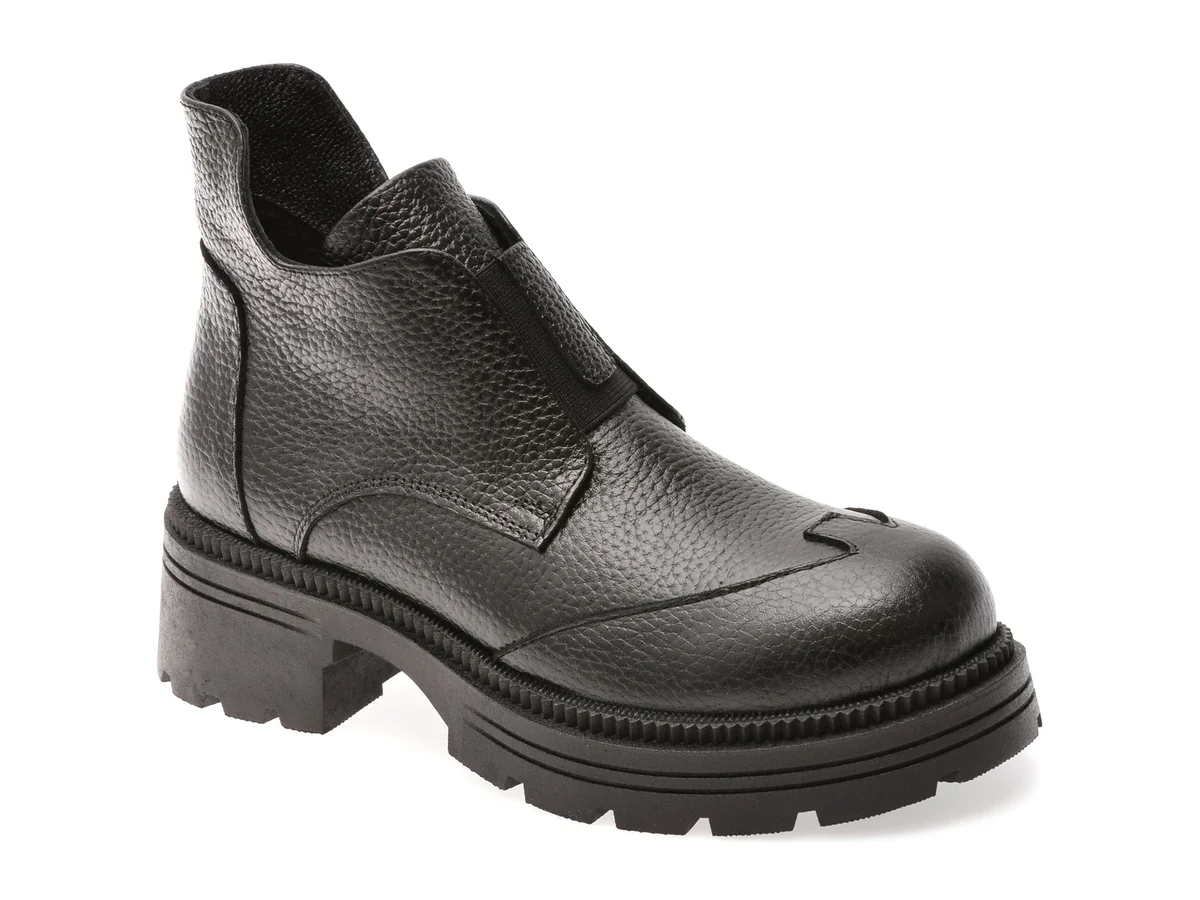 Ghete Image Negre, 146B367, Din Piele Naturala