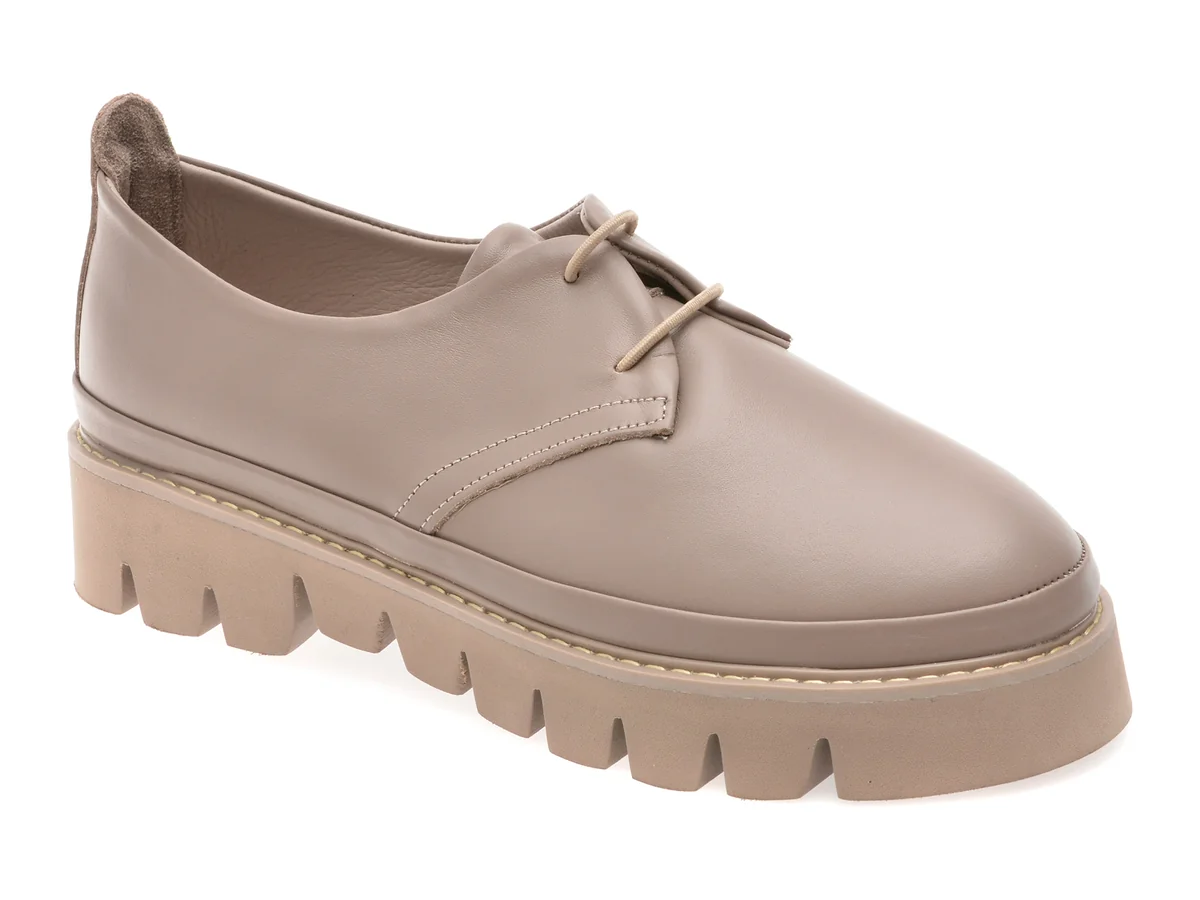 Pantofi Gryxx Gri, 146A263, Din Piele Naturala