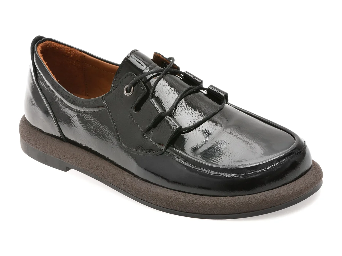 Pantofi Gryxx Negri 1612900 Din Piele Naturală Lăcuită