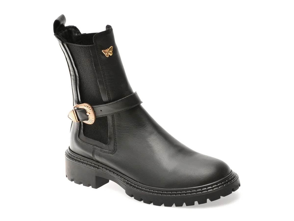 Ghete Epica Negre 4842523 Din Piele Naturala