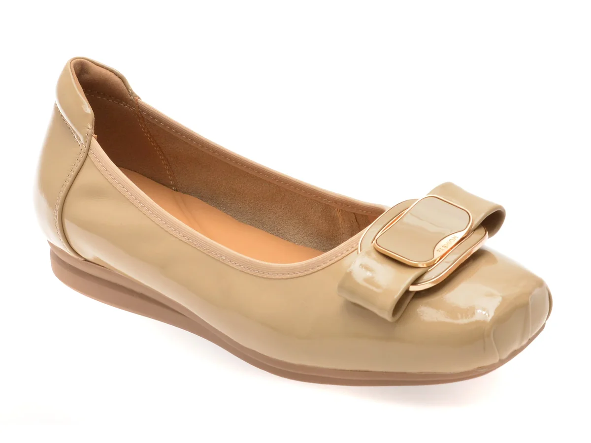 Balerini Flavia Passini Nude, 228138, Din Piele Naturala Lacuita