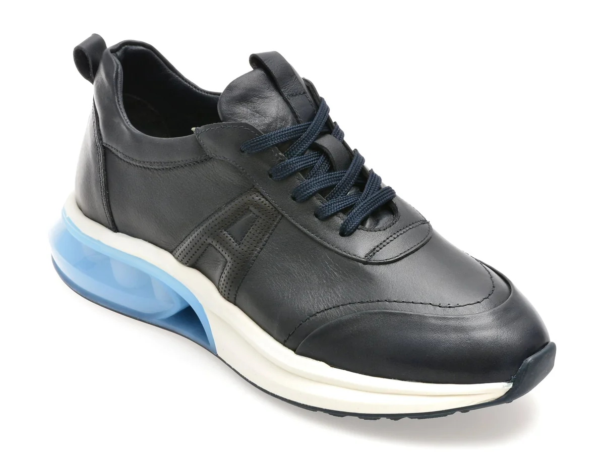 Pantofi Sport Gryxx Bleumarin, S2051, Din Piele Naturala