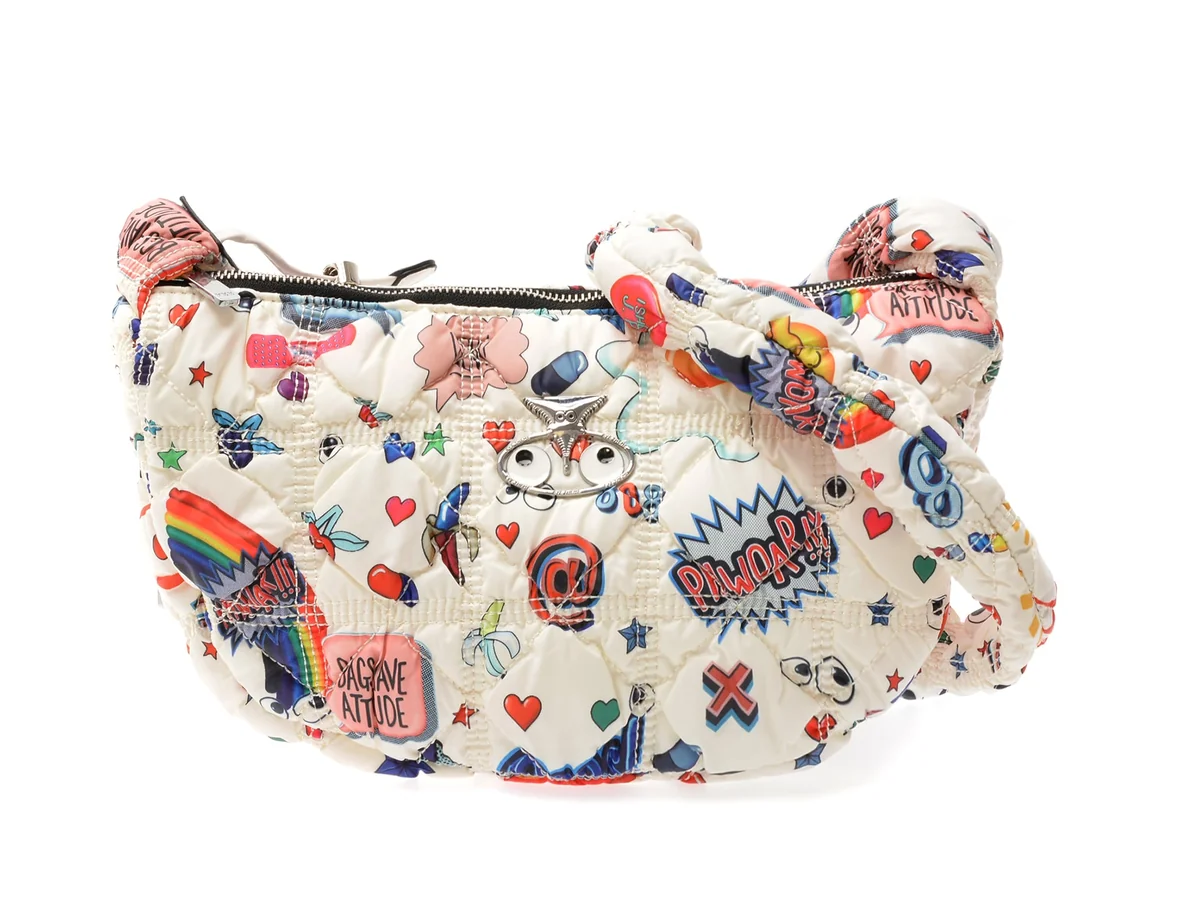 Geanta Gryxx Albă, 2745, Din Material Textil