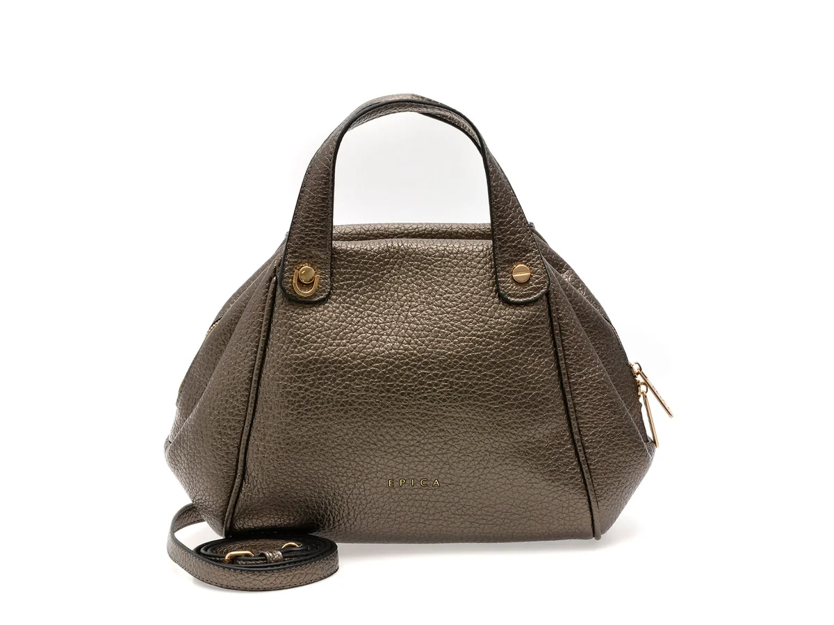 Geanta Epica Gri, 8000, Din Piele Ecologica