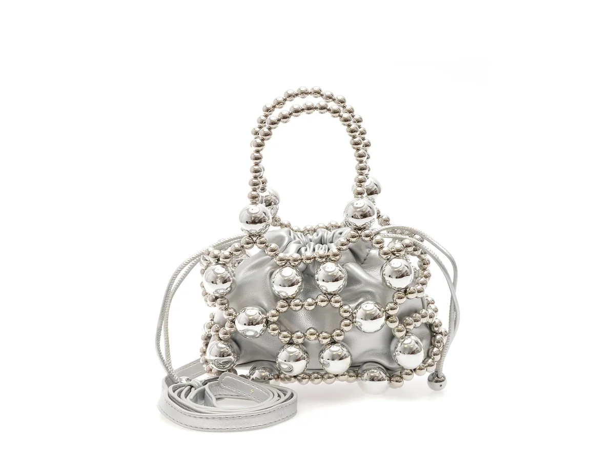 Geanta Epica Argintie, 907, Din Piele Ecologică