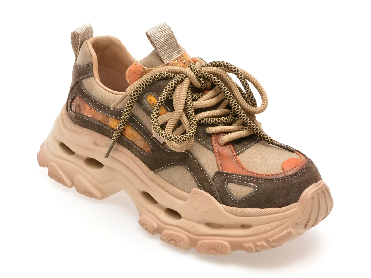 Pantofi Sport Gryxx Bej, 2923, Din Piele Naturală