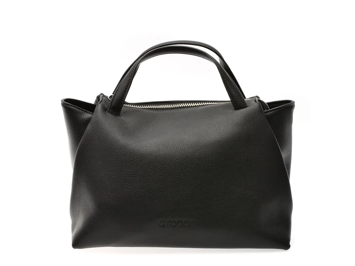 Geanta Gryxx Neagra, 7407, Din Piele Ecologica
