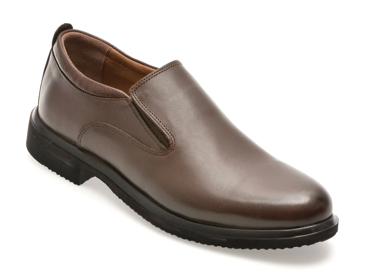 Pantofi Bite The Bullet Maro, RZ005, Din Piele Naturala