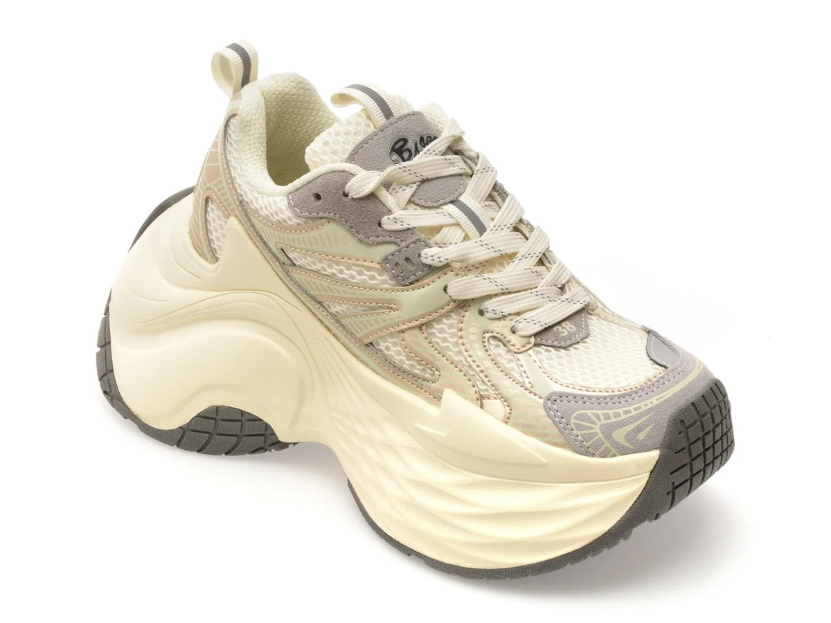 Pantofi Sport Basls Bej, A666, Din Material Textil