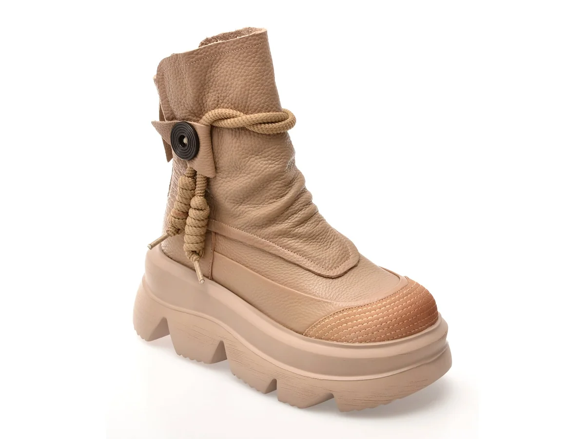 Ghete Gryxx Bej, 19686, Din Piele Naturala