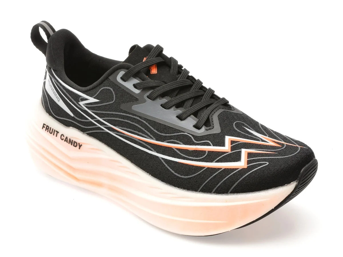 Pantofi Sport Nhot Negri, A519, Din Material Textil