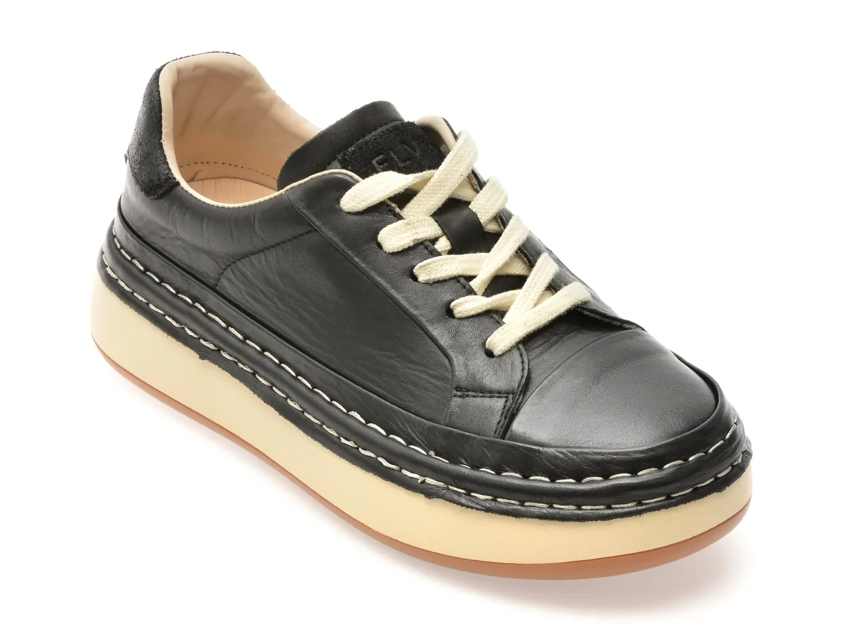 Pantofi Sport Flavia Passini Negri, 26051, Din Piele Naturala