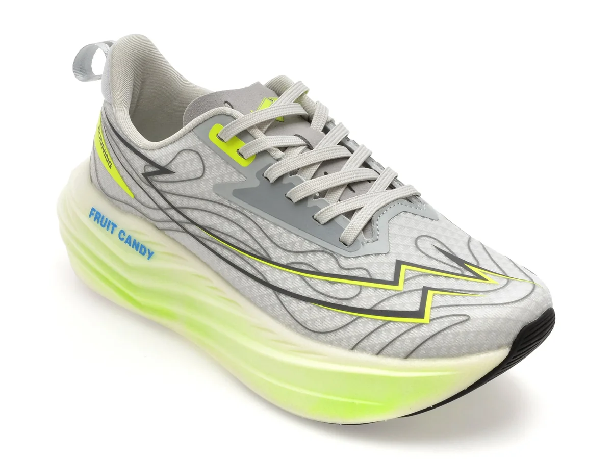 Pantofi Sport Nhot Gri, A519, Din Material Textil