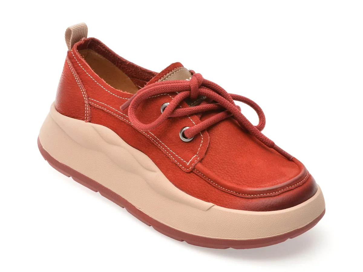 Pantofi Sport Gryxx Rosii, 68656, Din Piele Naturala