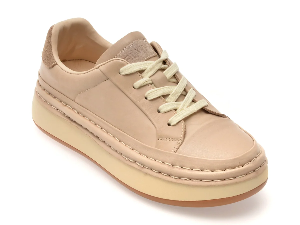 Pantofi Sport Flavia Passini Bej, 26051, Din Piele Naturala