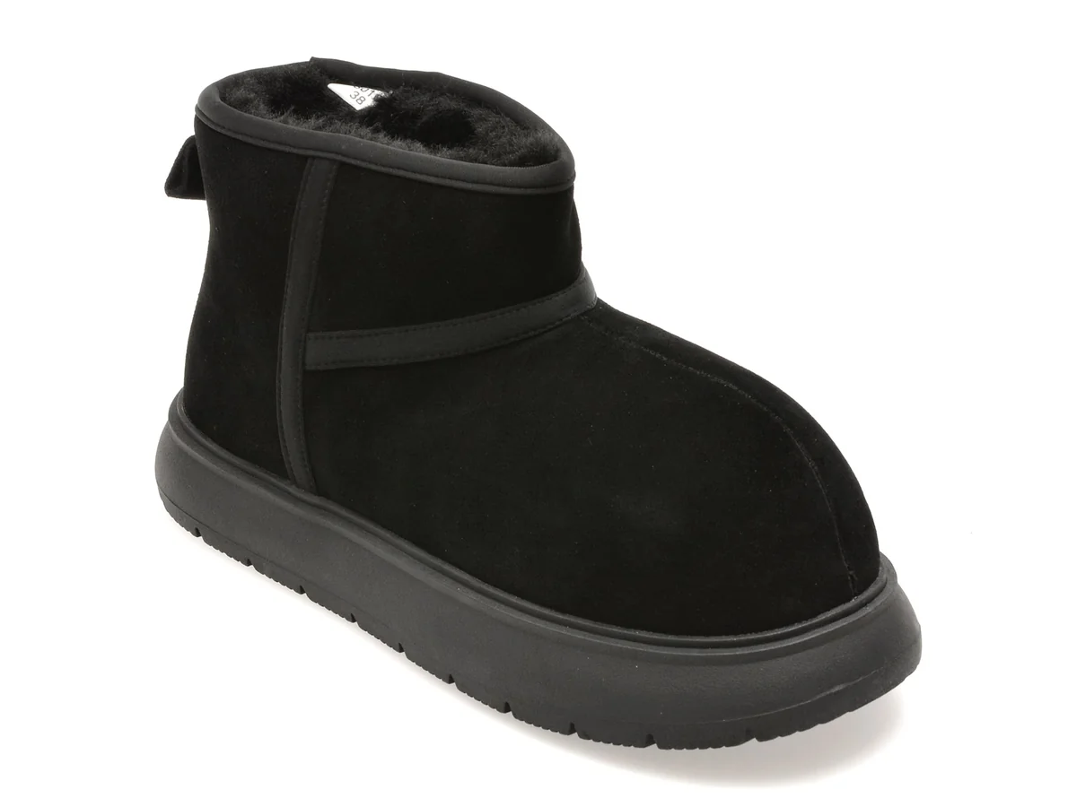 Ghete Gryxx Negre 3010 Din Piele Întoarsă