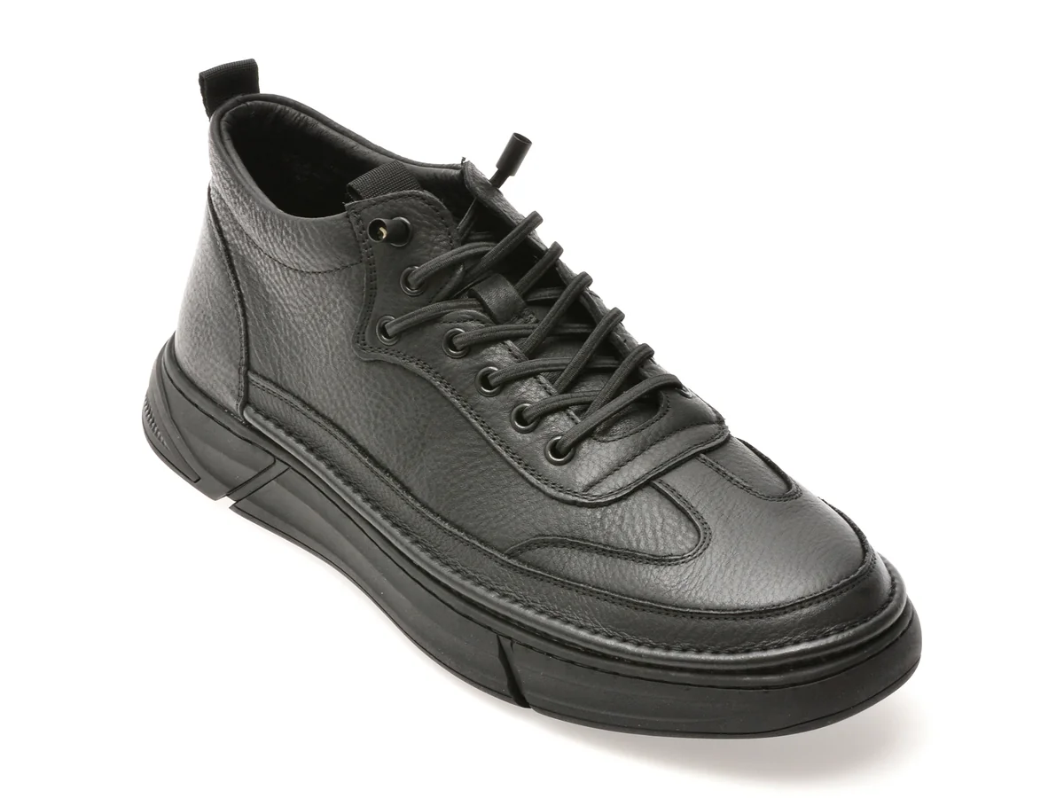 Ghete Bite The Bullet Negre, 28905, Din Piele Naturala