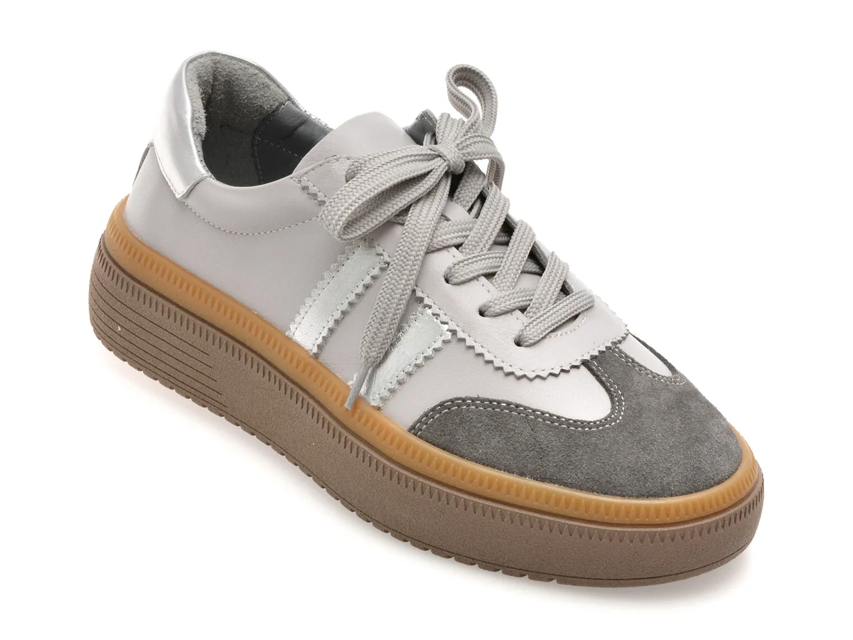 Pantofi Sport Gryxx Gri BL5754 Din Piele Naturala