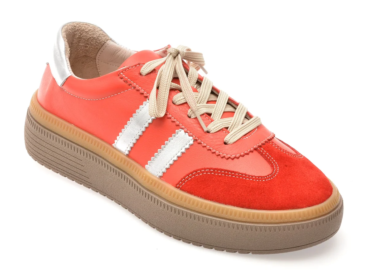 Pantofi Sport Gryxx Roșii, BL5754, Din Piele Naturală