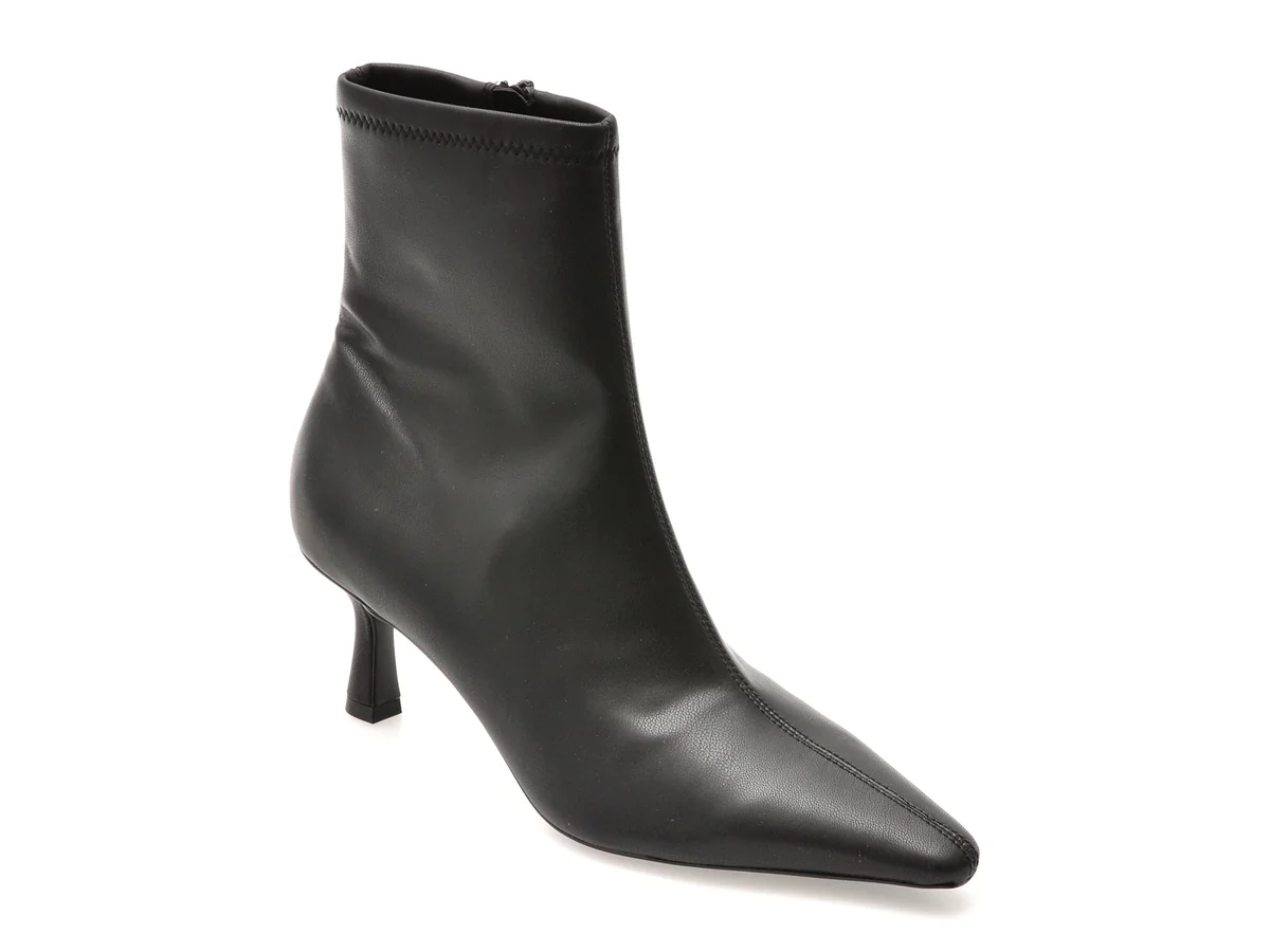Botine Elegante Aldo Negre, Gavamana 001, Din Piele Ecologică