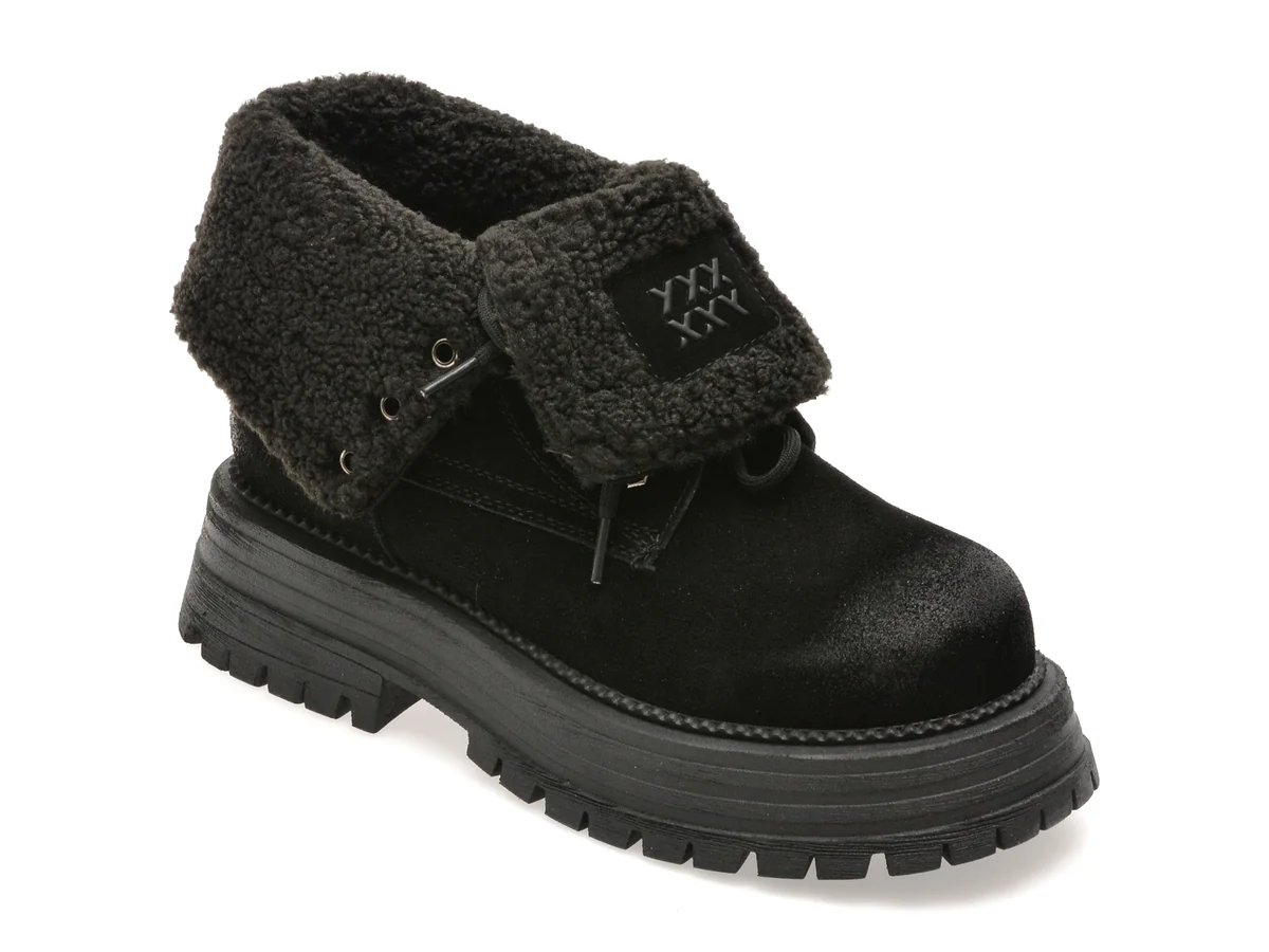 Ghete Gryxx Negre, 3122, Din Piele Întoarsă