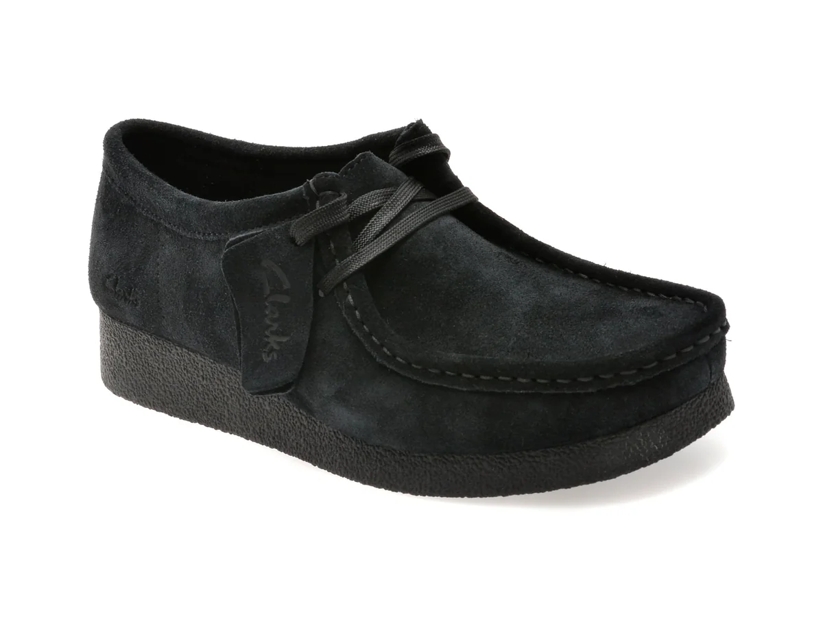 Mocasini Clarks Negri, Wallabee Evo Sh, Din Piele Întoarsă