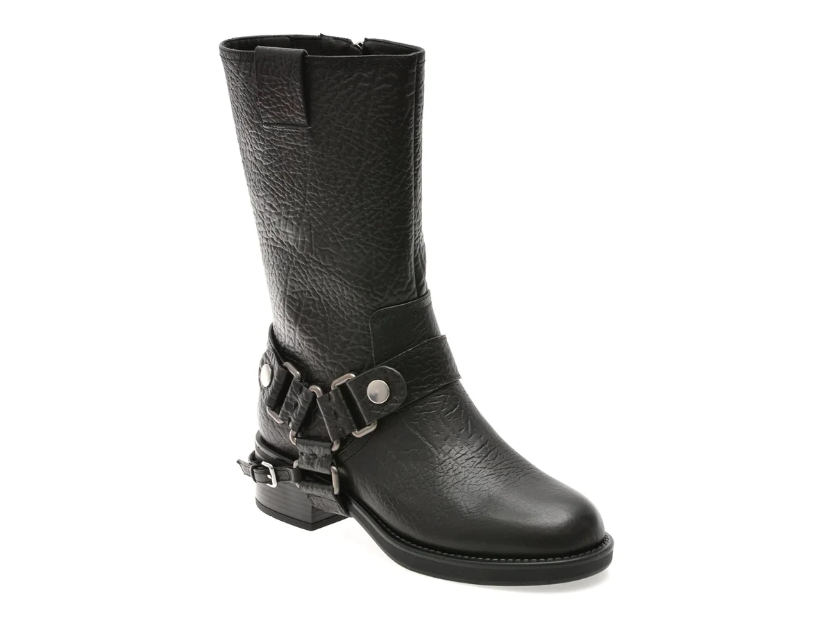 Cizme Gryxx Negre, 202721, Din Piele Naturala