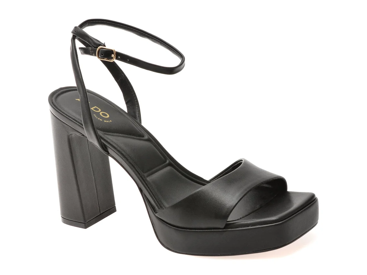 Sandale Aldo Negre, Lothon 001, Din Piele Ecologica