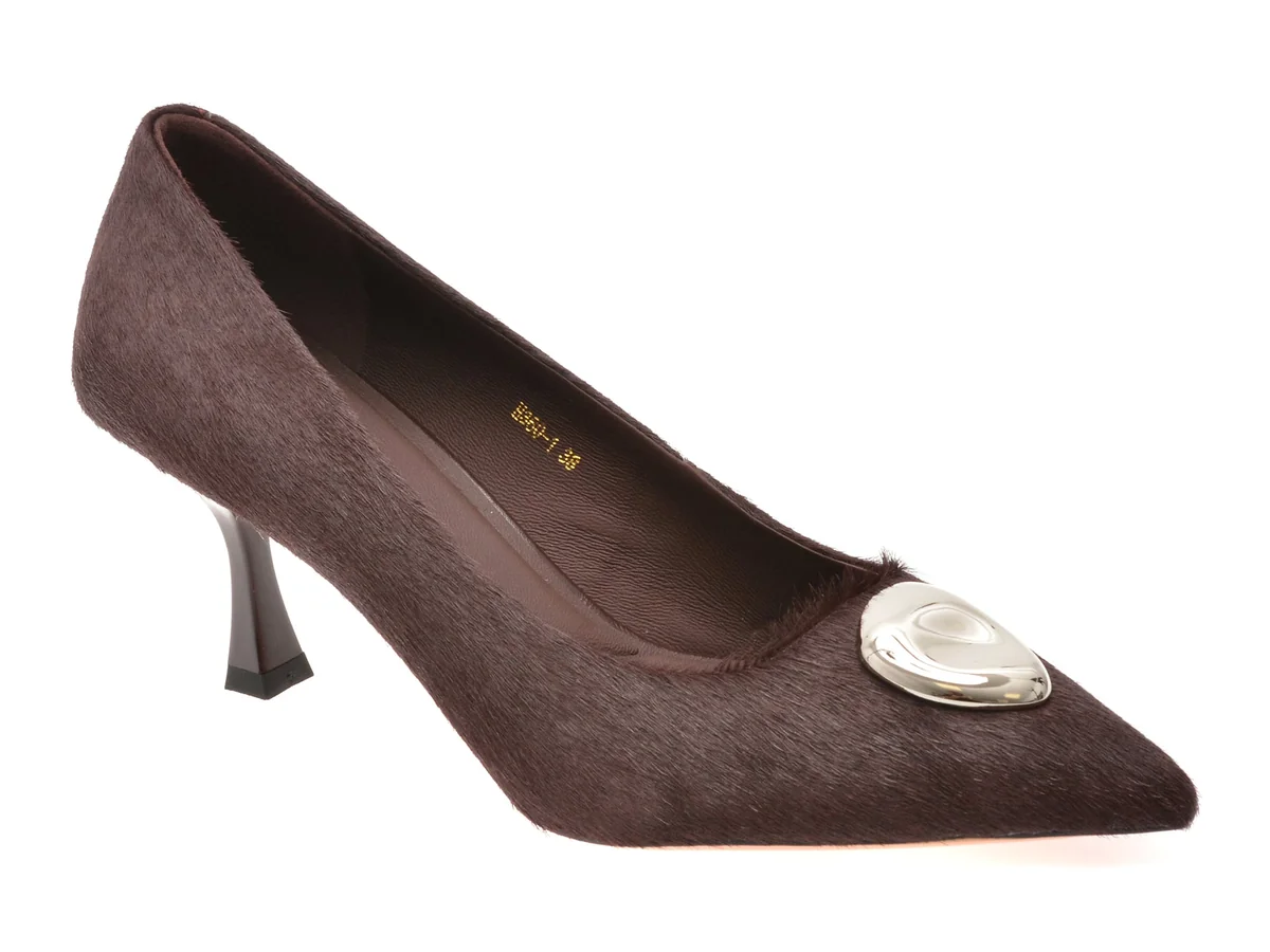 Pantofi Eleganți Epica Vișinii, 3601, Din Piele Naturală