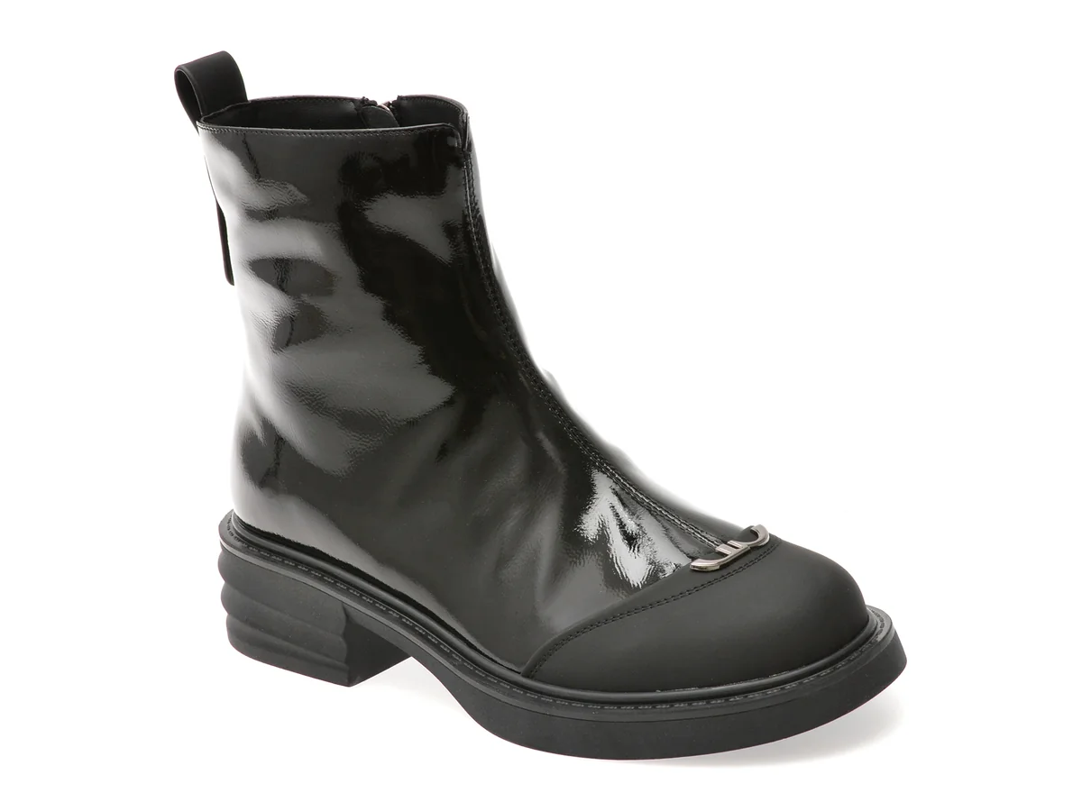 Ghete Gryxx Negre, M67B, Din Piele Naturala Lacuita