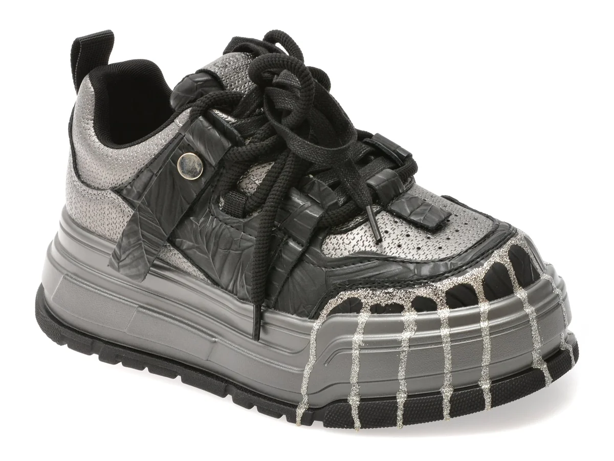 Pantofi Sport Gryxx Negri, 3201, Din Piele Naturală