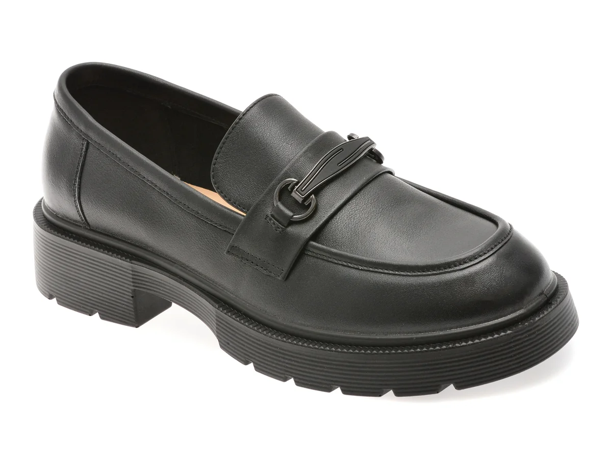 Mocasini Flavia Passini Negri, 8988, Din Piele Naturala