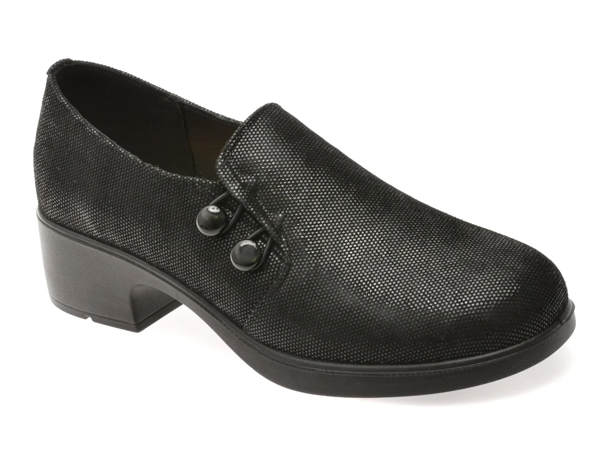 Pantofi Flavia Passini Negri 6761 Din Piele Naturala