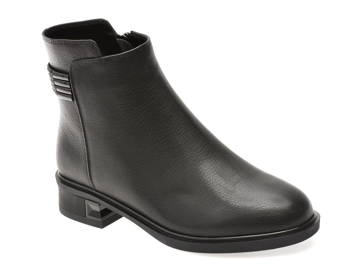 Ghete Epica Negre, E531, Din Piele Naturala