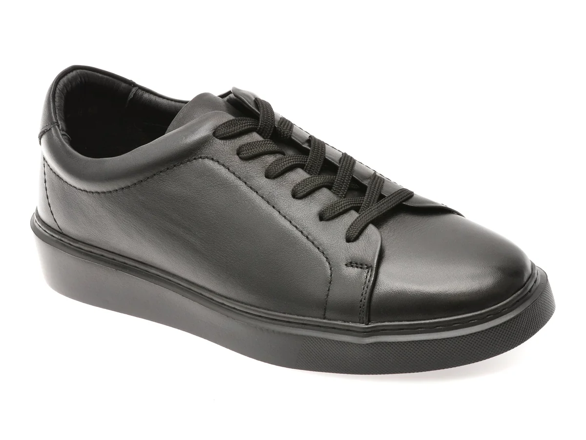 Pantofi Sport Gryxx Negri, M7162, Din Piele Naturala