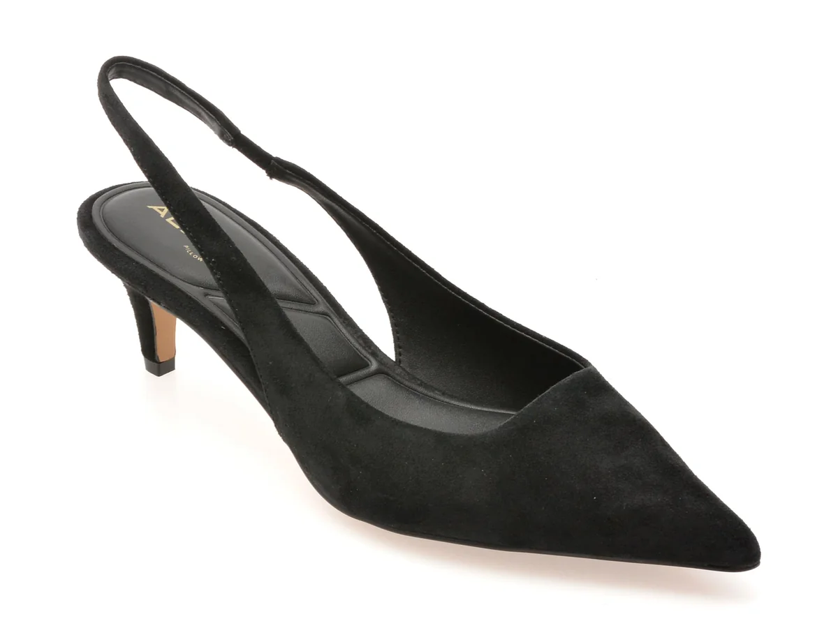 Pantofi Elegați Aldo Negri, Leane 001, Din Piele Întoarsă