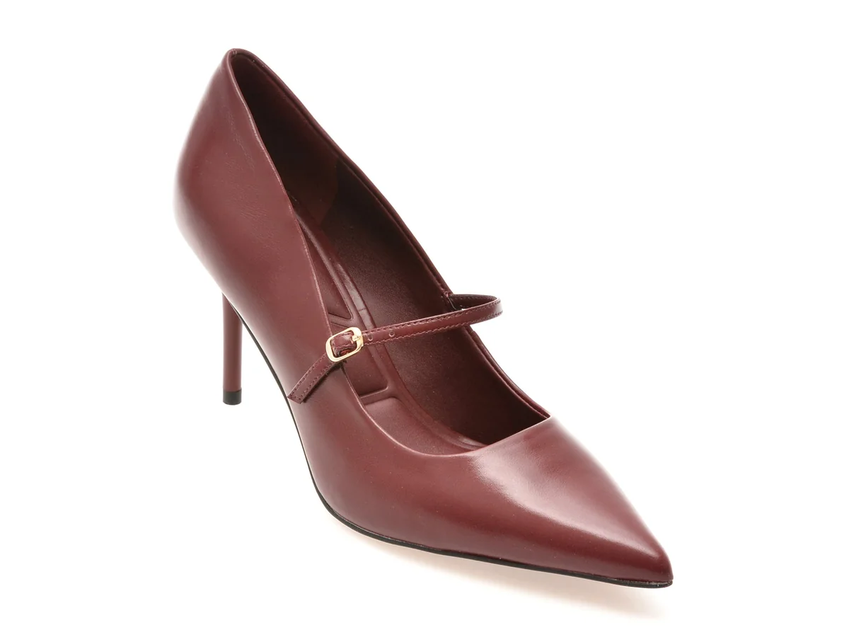 Pantofi Eleganți Aldo Visinii, Eledeladar 640, Din Piele Naturală