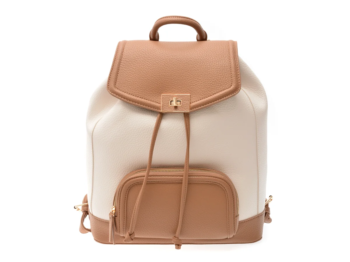 Rucsac Call It Spring Alb, Maze 230, Din Piele Ecologică